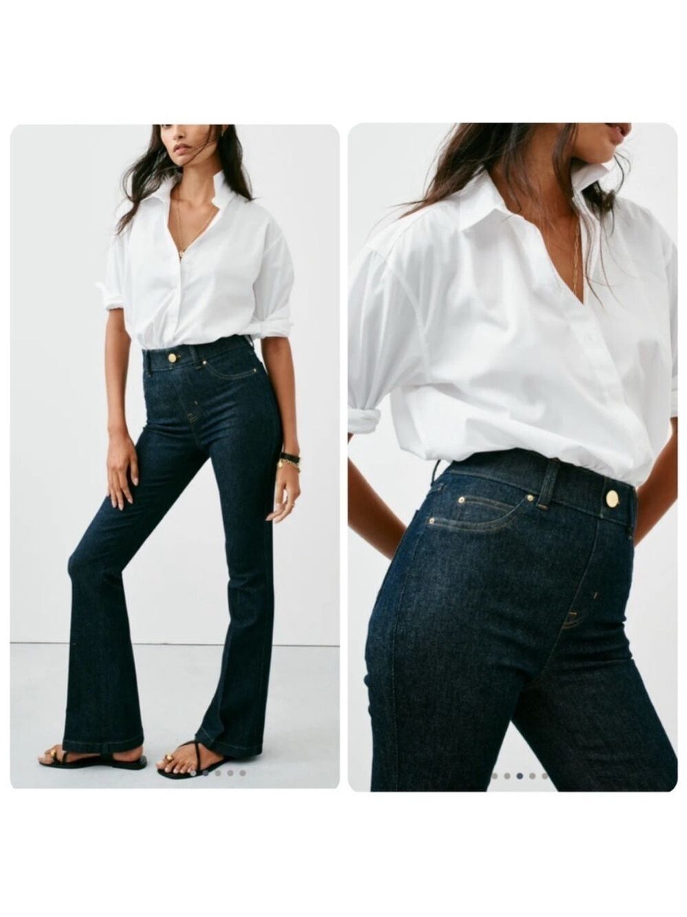 SPANX SPANXshape™ Original EveryWear
Flare Jeans Raw Deep Indigo SZ Large